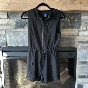 Black active stretch romper. Great condition.